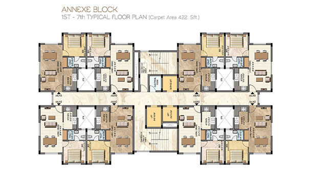 ANNEXE BLOCK - TYPICAL FLOOR PLAN