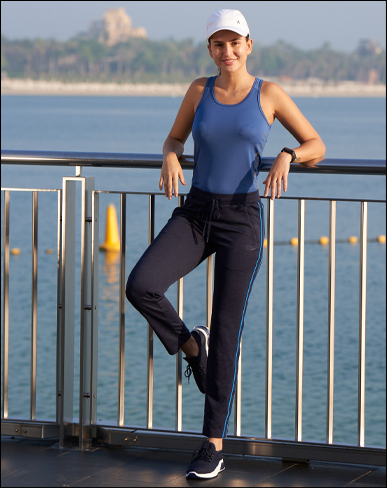 Jockey Women's Cotton Elastane Stretch Side Zipper Yoga Pant